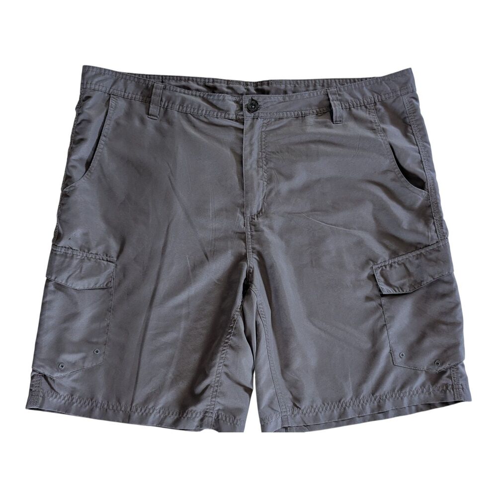Magellan Outdoor Shorts Mens Sz 42 Fishing Water Repellant Gray Cargo 10" Shorts